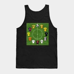 legend football players 2000 soccer fussball Tank Top